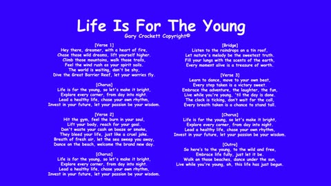 Life Is For The Young