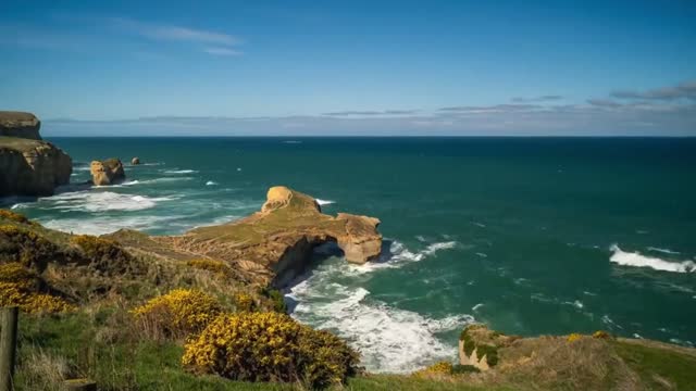 New Zealand nature, coastline, New Zealand