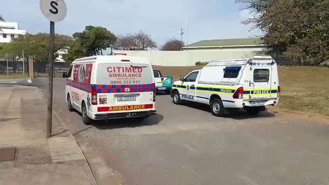 Two men shot outside the Durban Magistrate’s Court run inside for cover