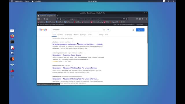How to use Nexphisher Clone Login Webpage Blackeye New Version _ Phishing using Kali Linux(1080P_HD)