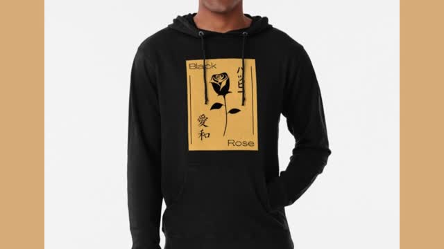 Black Rose design for hoodies and t-shirts !!!