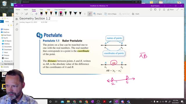 Geometry - DI - Congruent Segments and the ruler postulate