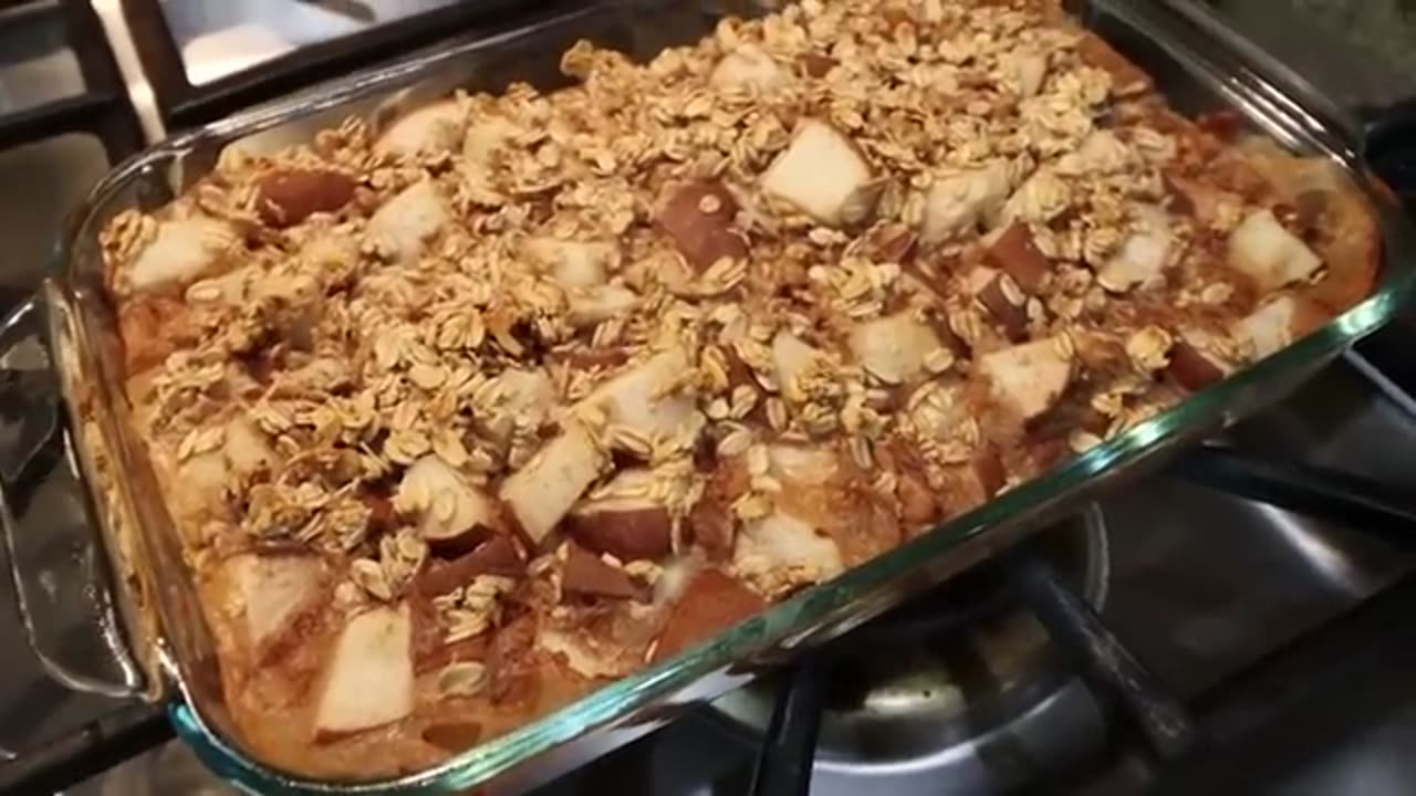HEALTHY MEAL PREP FOR WEIGHT LOSS - 0 POINT LUNCH! - PEAR BAKED OATMEAL & COPYCAT PERFECT BARS