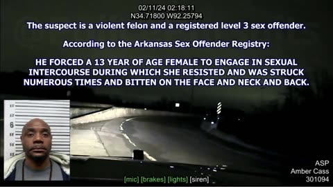 Convicted Child Rapist leaps off bridge following PIT / TVI Maneuver by Arkansas State Police