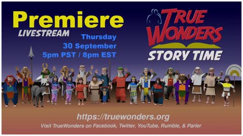 Premiere of TrueWonders Story Time Livestream