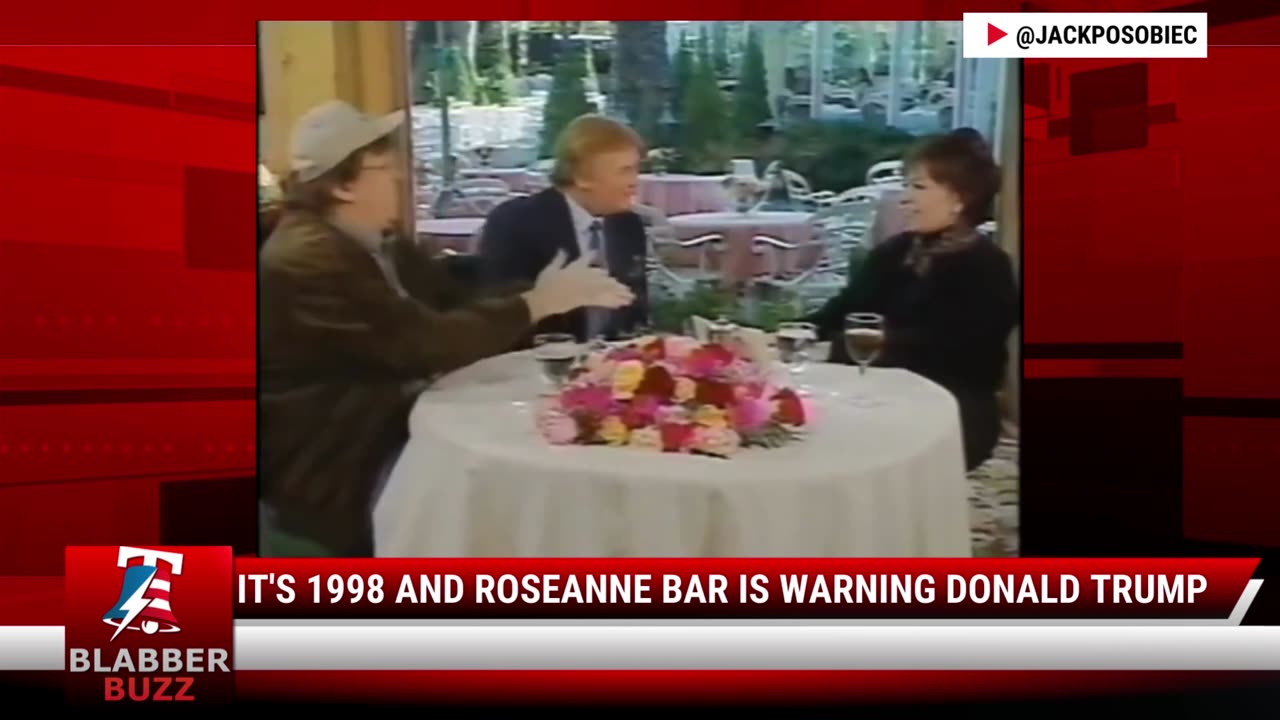 It's 1998 And Roseanne Bar Is Warning Donald Trump