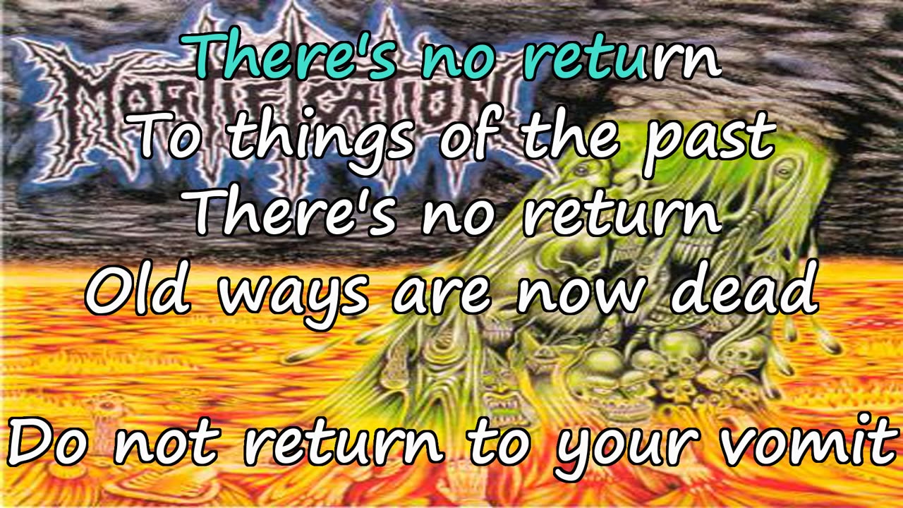 Mortification - No Return {your past is now dead karaoke}