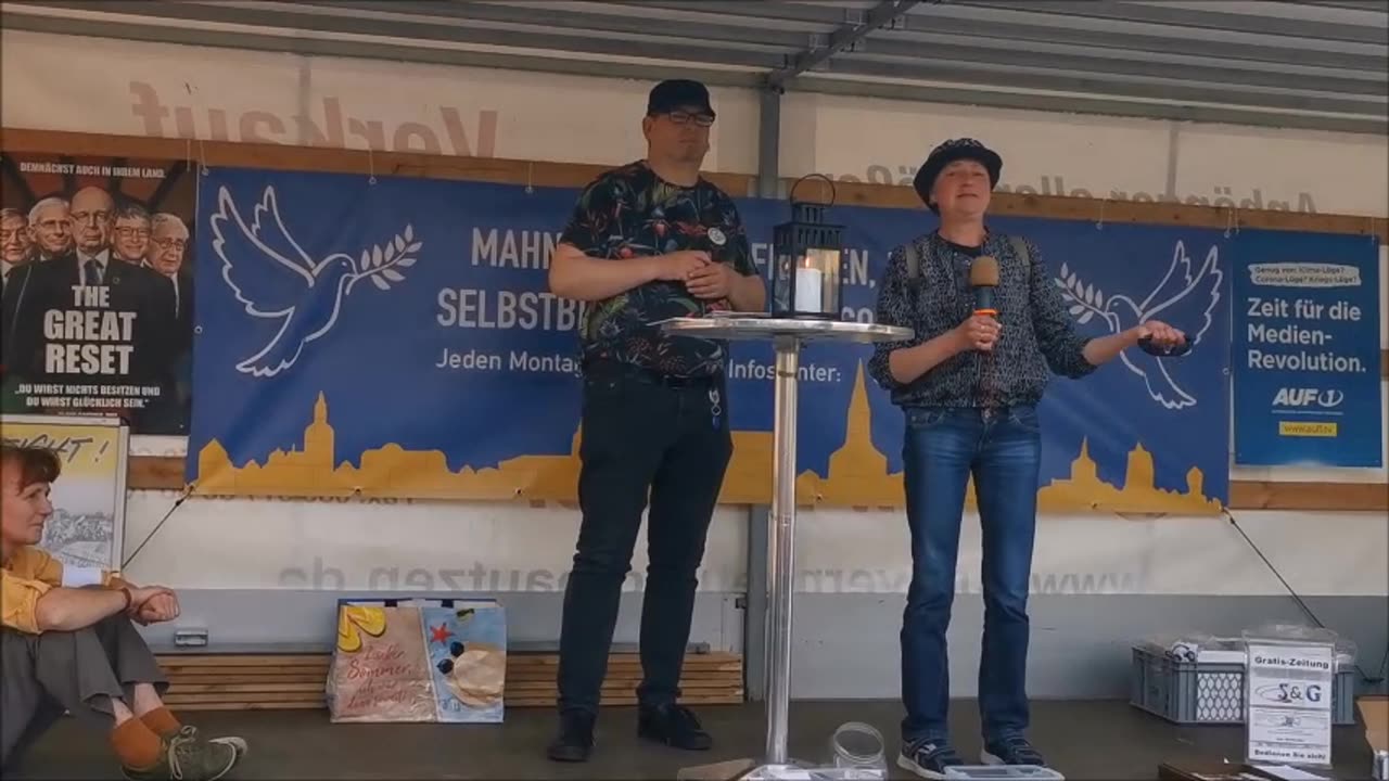 Anonyme Rednerin russischstämmig, JOCHEN Magazin AUFGEWACHT - BAUTZEN, 22 05 2023, 120. MAHNWACHE 🕊