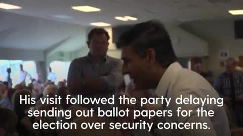 Rishi Sunak courts Tory members’ votes in party heartlands