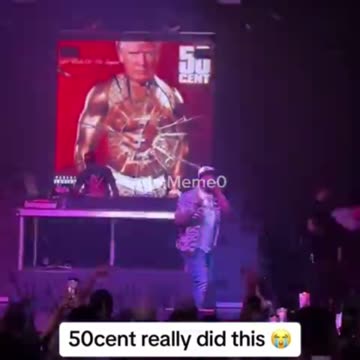 50 Cent Tribute to Trump during concert