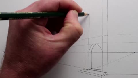 Perspective Drawing Of Arch