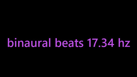 binaural beats 17.34 hz