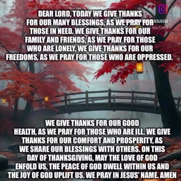 Happy Thanksgiving. A prayer for Thanksgiving with some Bible verses and biblical truth. #prayer