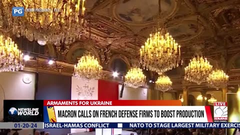 Macron calls on French defense firms to boost production