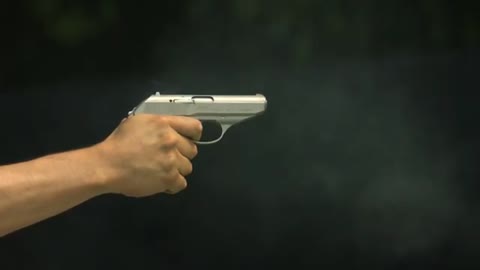 Amazing bullet of the gun in slow motion.