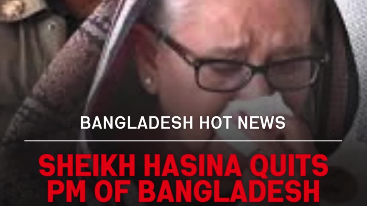 Sheikh Hasina PM of Bangladesh quits from her post amidst the Strike and protest