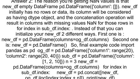 Connecting a dataframe and another 1d dataframe isn39t a problem but when using the operator it yi