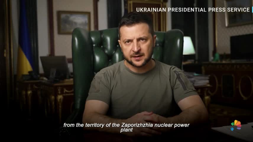 Zelenskyy Warns Of 'Global Radiation Disaster' If Russians Remain In Zaporizhzhia Nuclear Plant