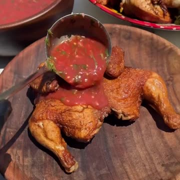 Chicken karrayi plus tomato chilli chatni recipe