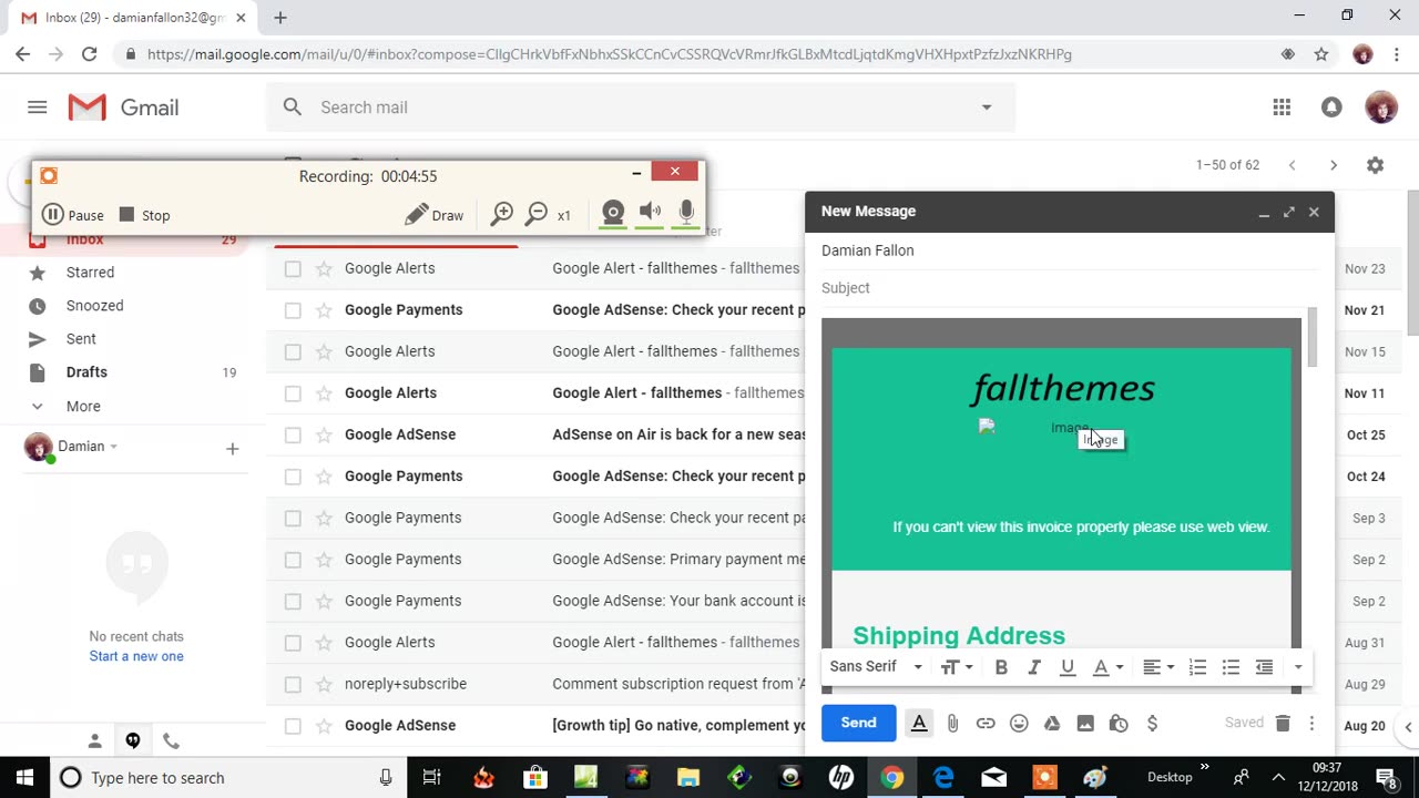 Free way to send a html email template with gmail