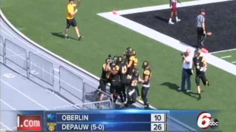 October 7, 2017 - WRTV Highlights of DePauw-Oberlin Football Game