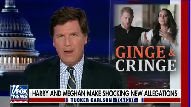 Tucker roasts Prince Harry and Meghan Markle’s ‘boring little lives’ #shorts #shortsvideo