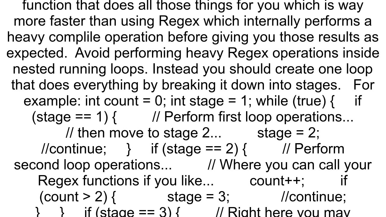 Regular expression hangs Java matcher