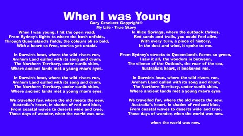 When I Was Young Song