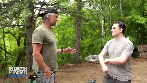 Josh Duhamel takes Graham Bensinger on a tour of his property