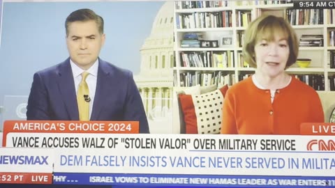 Tina Smith isn't aware of JD Vance having served?