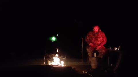 Campfire vlog. Blooper