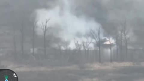 Stepove area, Avdiivka direction. IFV M2 Bradley withstood an enemy hit and