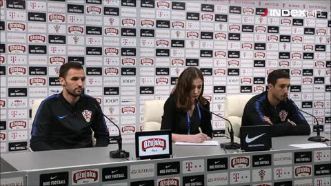 Badel i Vrsaljko na konferenciji za medije