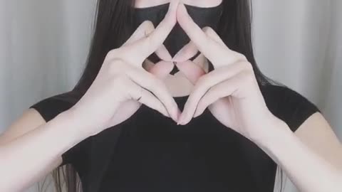Sexy girl gesture dance and finger dance