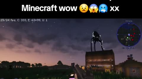 I just saw a Tripod from (War Of The Worlds 2005 Version) in Minecraft wow 😧😱🥶 xx