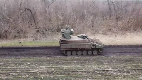 Combat work of the Stormer air defense system calculation