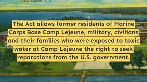 ATTENTION: FORMER RESIDENTS OF MARINE CORPS BASE CAMP LEJEUNE