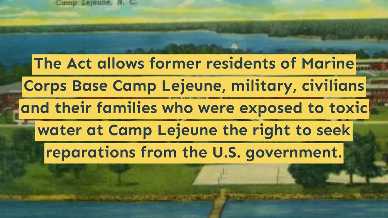 ATTENTION: FORMER RESIDENTS OF MARINE CORPS BASE CAMP LEJEUNE