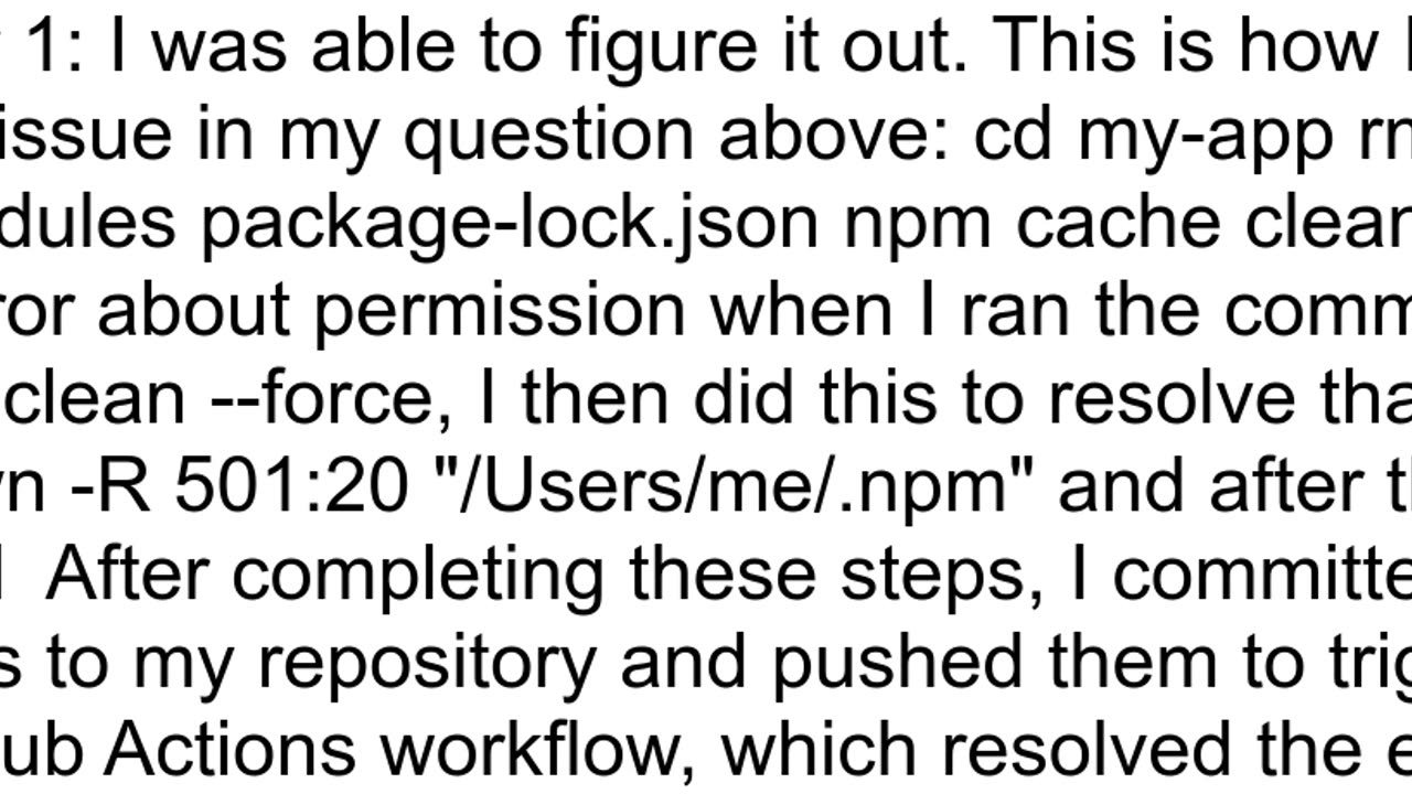 npm ci can only install packages when your packagejson and packagelockjson or npmshrinkwrapjson are
