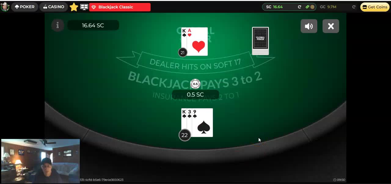 Blackjack Classic (Global Poker) Real Money