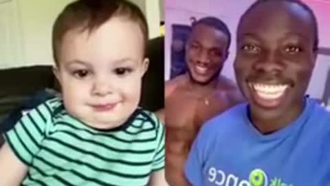 Baby can't stop smiling to this