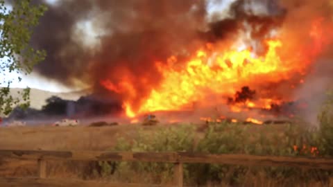 fire in chemical