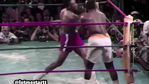 George Foreman vs Joe Frazier.