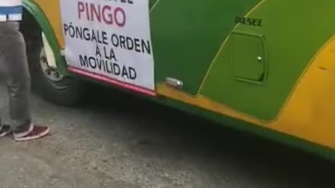 Así comienza la jornada de paro de los transportadores en Bucaramanga