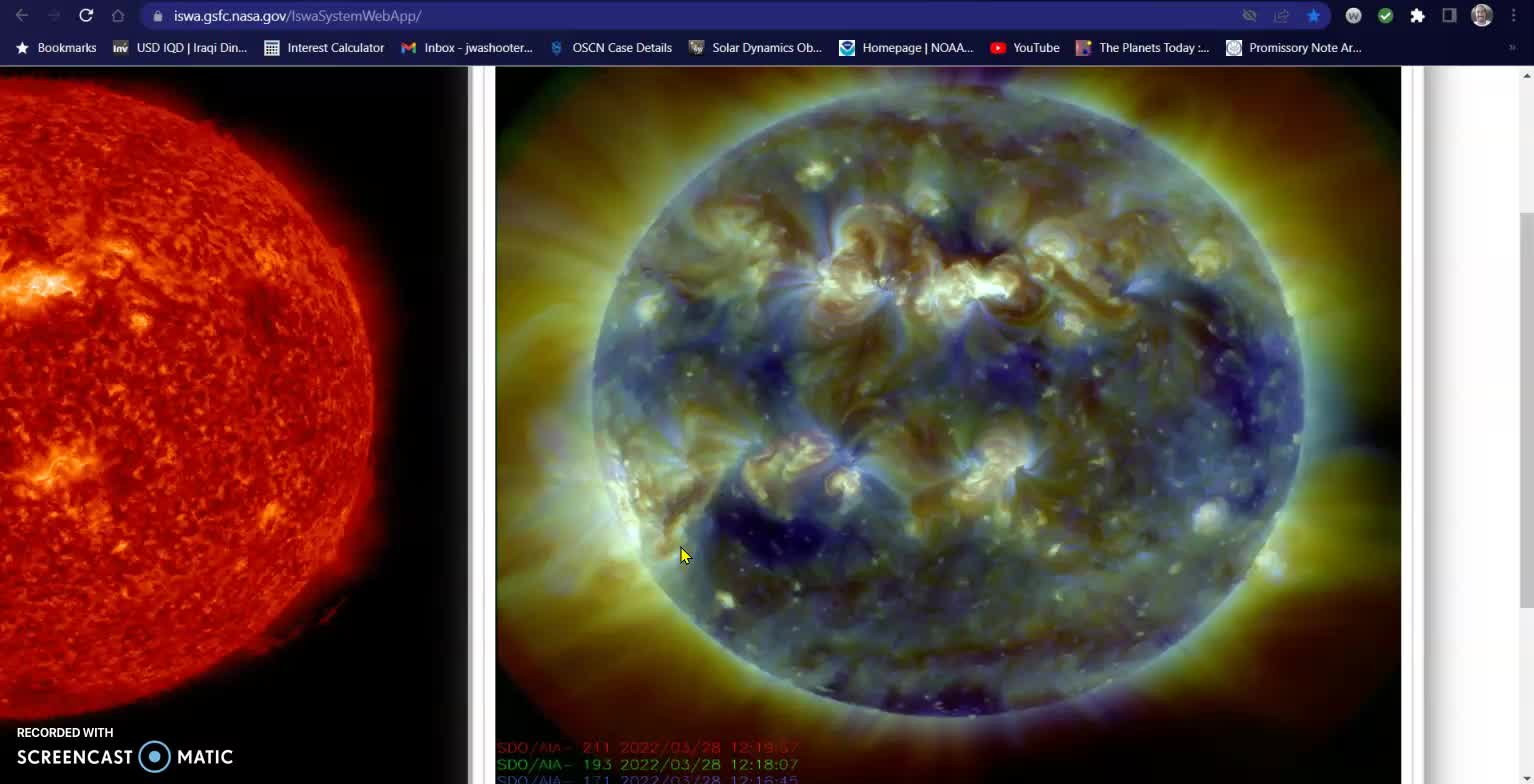 M-Class Flare and Inbound CME