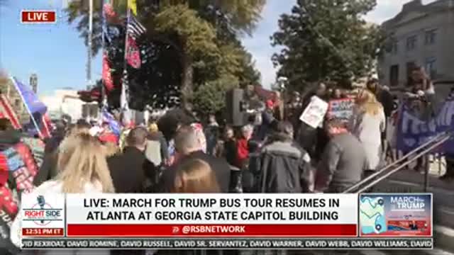 🔴 Watch LIVE- March for Trump Bus Tour Rally in Atlanta, GA 12_3_20