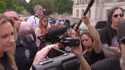 West Memphis 3 suspect talks about the death penalty while Johnny Depp is in background