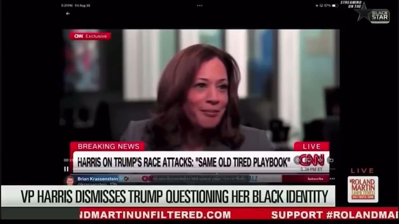 Kamala Harris propagandist was watching BLACK GAY P*RN while taping an episode of his podcast
