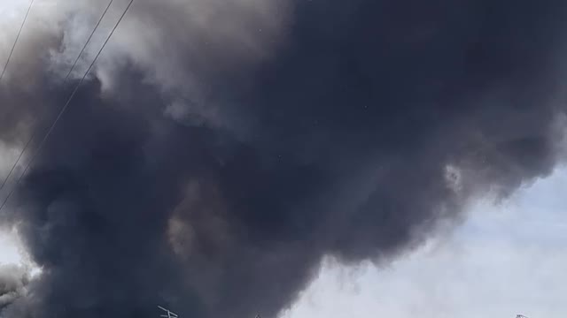 MASSIVE OUT OF CONTROL FIRE IN CARLISLE!!! #1