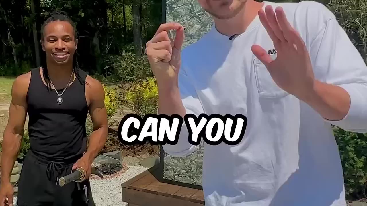 katana vs bullet #mrbeast